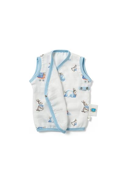 Deux Lapins / Bébé Lapin Müslin Bebek Yelek std