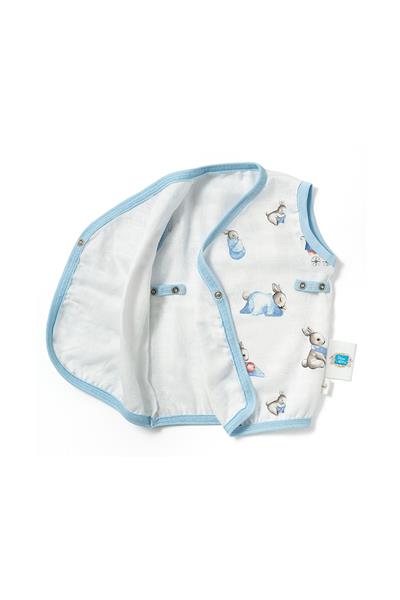Deux Lapins / Bébé Lapin Müslin Bebek Yelek std