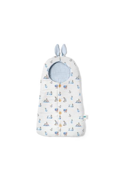 Deux Lapins / Bébé Lapin Müslin Kundak Battaniye std