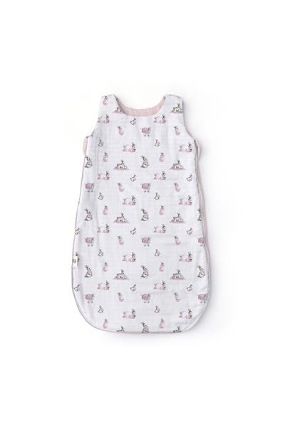 Deux Lapins / Bébé Lapin Rose Kışlık Müslin Bebek Uyku Tulumu 1.85 TOG std