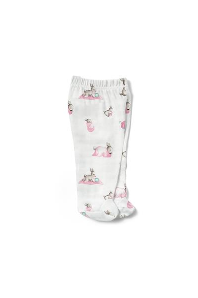 Deux Lapins /  Bébé Lapin Rose Müslin Patikli Alt std