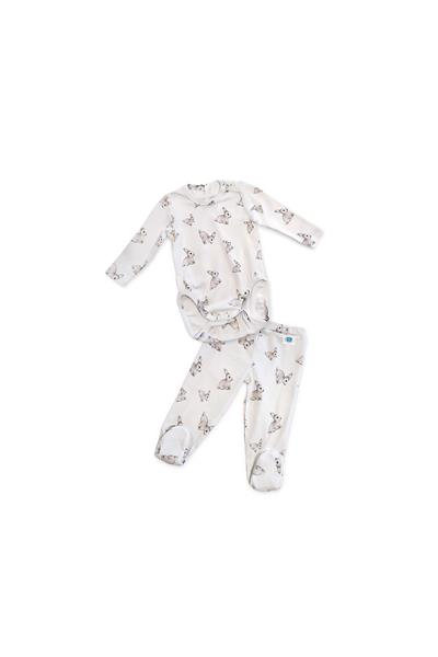Deux Lapins / Bebek Body & patiksiz alt std