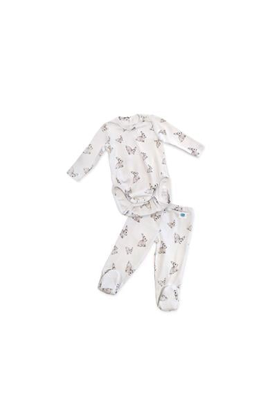 Deux Lapins / Bebek Body & patiksiz alt std
