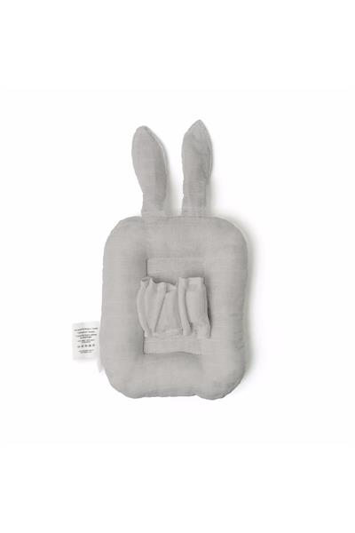 Deux Lapins / Cotton Grey Kol Emzirme Yastığı - Mini std