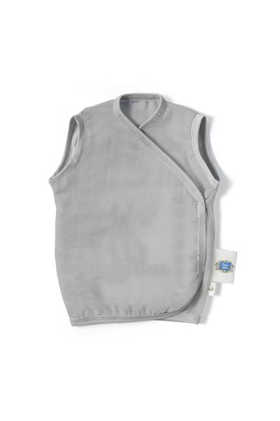 Deux Lapins / Cotton Grey Müslin Bebek Yelek std