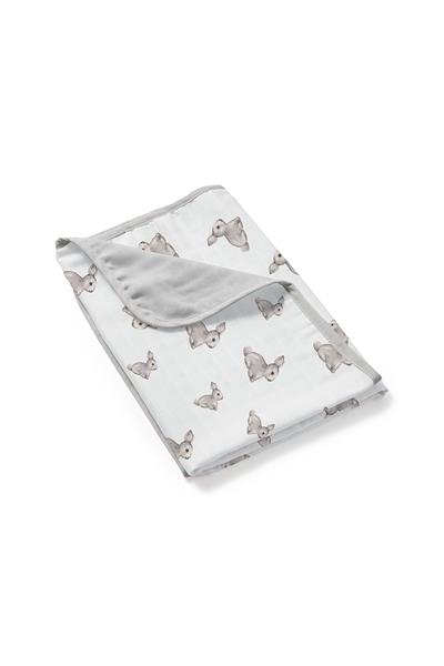 Deux Lapins / Iconique Lapin Çift Kat Müslin Battaniye std