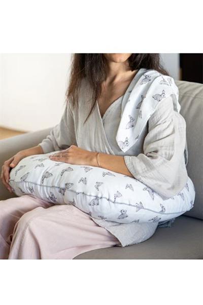 Deux Lapins / Iconique Lapin Emzirme Destek Yastığı std