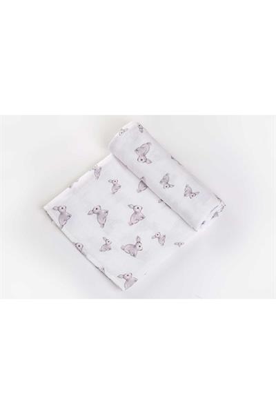 Deux Lapins / Iconique Lapin Müslin Bebek Örtü 70X70 cm std