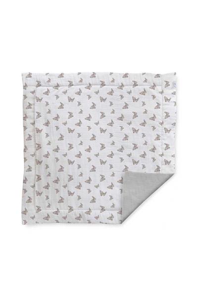 Deux Lapins / Iconique Lapin Müslin Bebek Oyun Halısı std