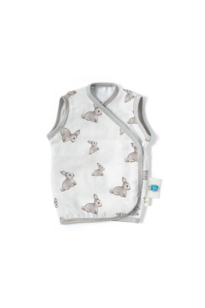 Deux Lapins / Iconique Lapin Müslin Bebek Yelek std