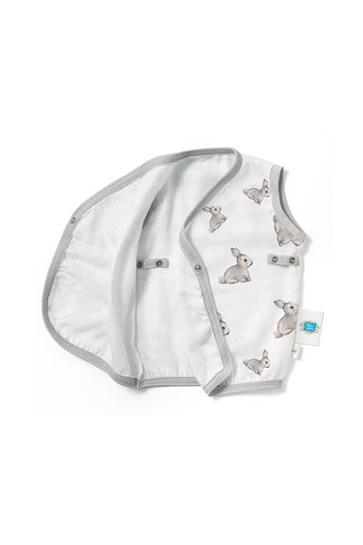 Deux Lapins / Iconique Lapin Müslin Bebek Yelek std
