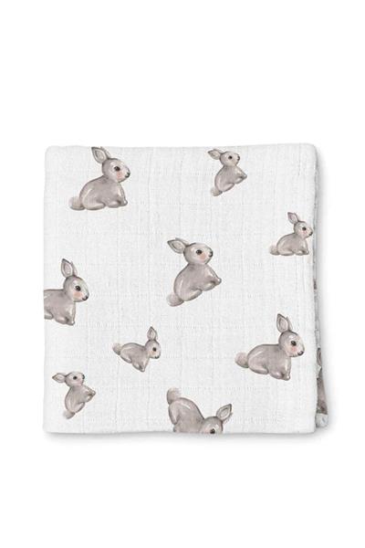 Deux Lapins / Iconique Lapin Müslin Bebek Örtü 120X120 cm std