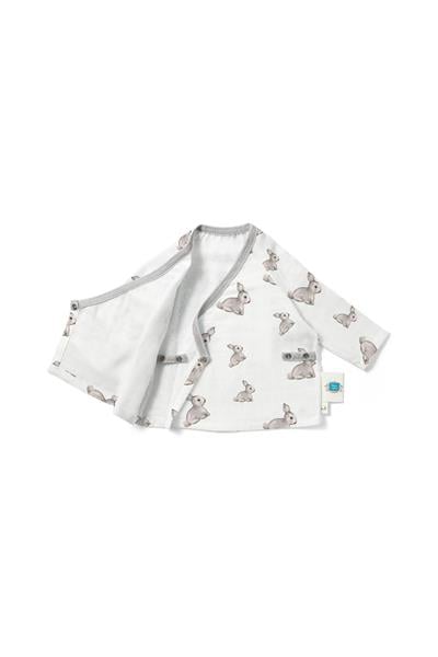 Deux Lapins / Iconique Lapin Müslin Kimono Hırka std
