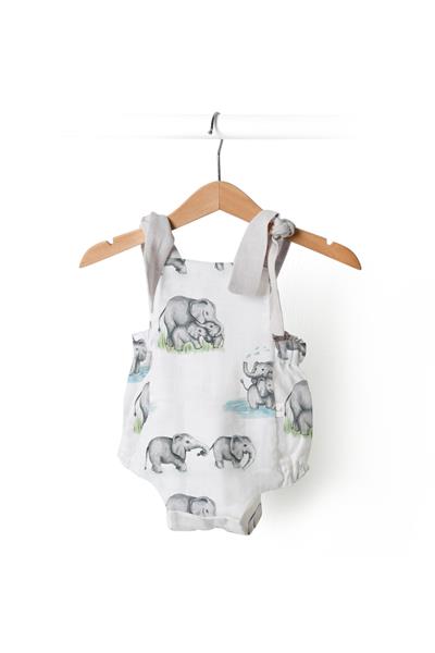 Deux Lapins / Les Elephants 6-12 Ay Kısa Tulum std