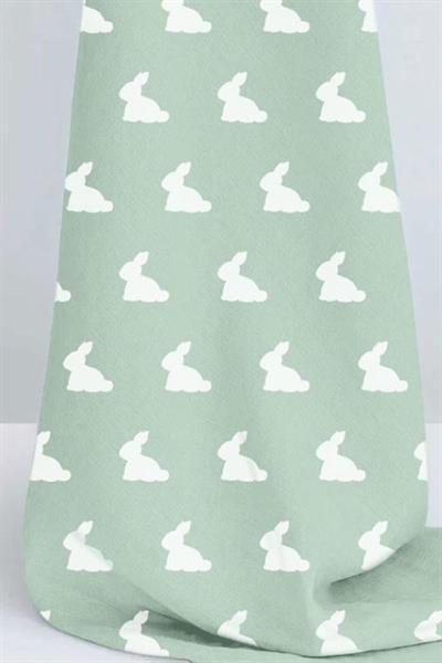 Deux Lapins / Mono Lapin Matcha Green - Müslin Örtü 70x70cm std