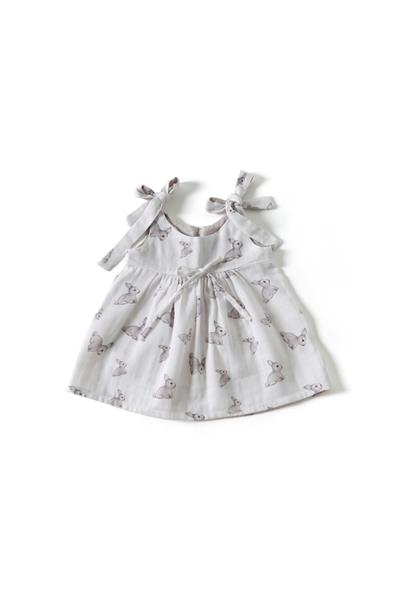 Deux Lapins / Müslin Bebek Elbise - Iconique Lapin std