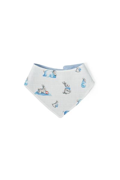 Deux Lapins / Müslin Bebek Salya Önlüğü-Bebe Lapin std