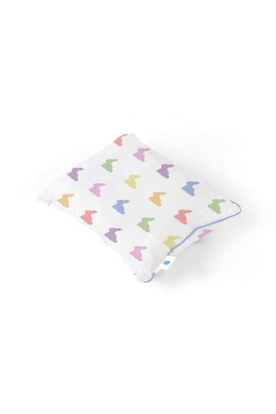 Deux Lapins / Müslin Bebek Yastığı - Rainbow Lapin Blue std
