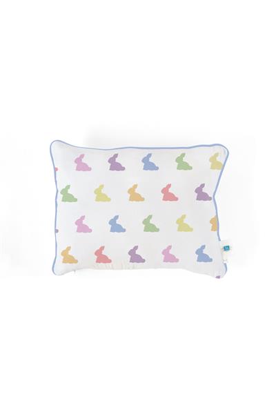 Deux Lapins / Müslin Bebek Yastığı - Rainbow Lapin Blue std