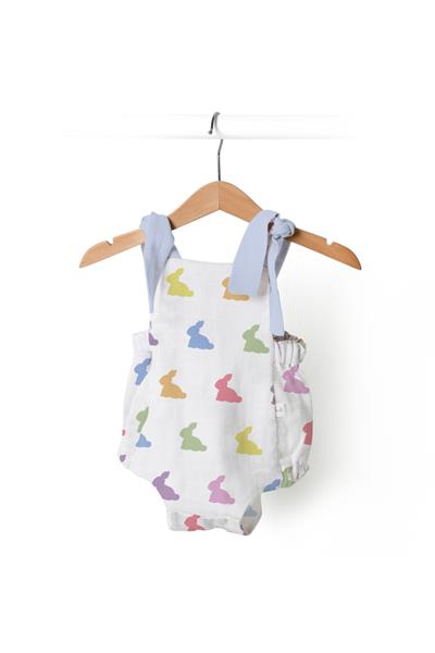 Deux Lapins / Rainbow Blue Kısa Tulum std
