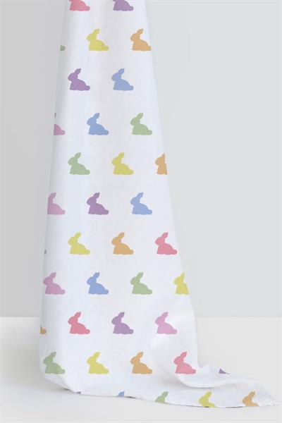 Deux Lapins / Rainbow Lapin - Müslin Bebek Örtüsü 120x120 cm Çok Renkli