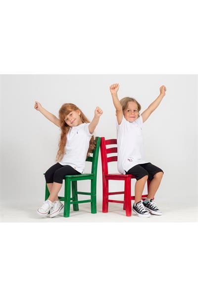 Beetlebeez / Dizzy Scooter Kısa Kollu Çocuk Polo Yaka T-shirt Beyaz