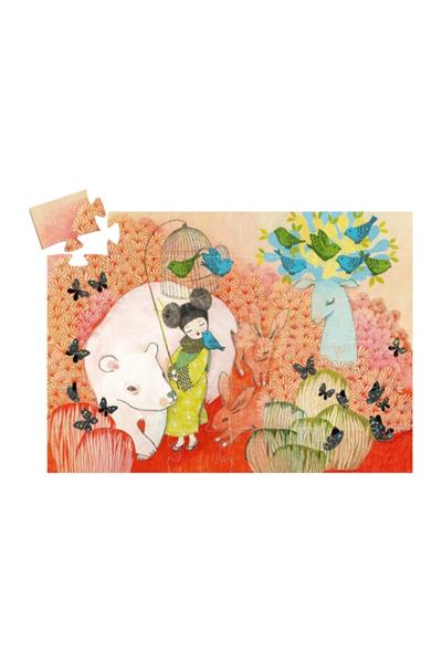 Djeco Dekoratif Puzzle 36 Parça/Japon Prenses Çok Renkli