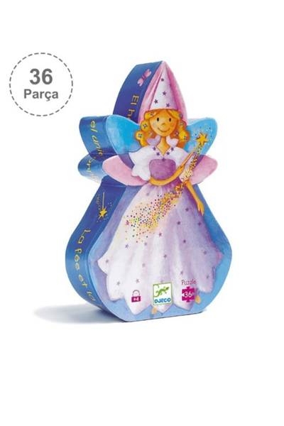 Djeco / Dekoratif Puzzle 36 Parça/The Fairy And The Unicorn Çok Renkli