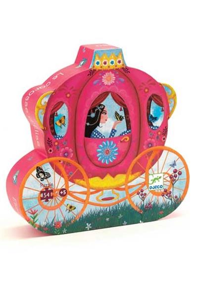 Djeco/ Dekoratif Puzzle 54 Parça/Elises Carriage Çok Renkli
