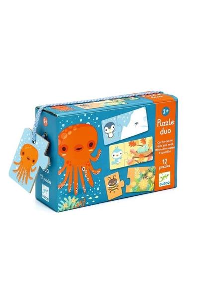 Djeco İkili Puzzle/ Duo Hide Seek Çok Renkli