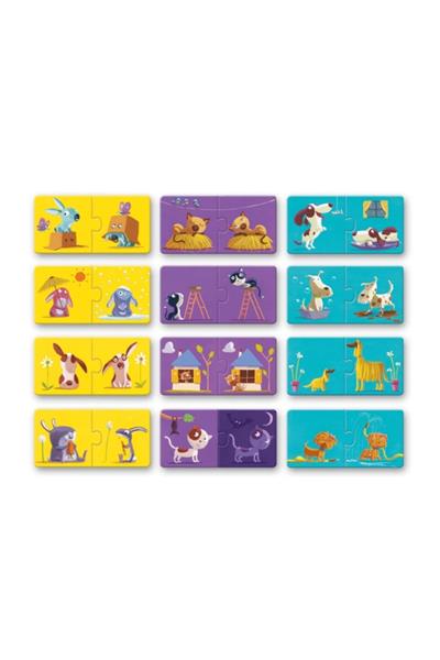 Djeco İkili Puzzle/ Duo Opposites Çok Renkli