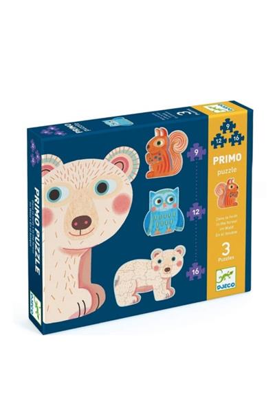 Djeco İlerleyen Puzzle - In The Forest - 9, 12, 16 Pcs Çok Renkli