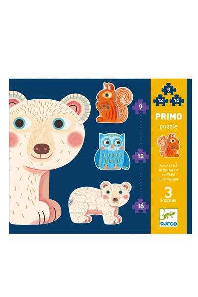 Djeco İlerleyen Puzzle - In The Forest - 9, 12, 16 Pcs Çok Renkli