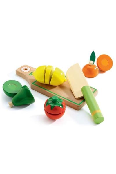 Djeco Kesme Tahtası / Fruits & Vegetables To Cut Çok Renkli