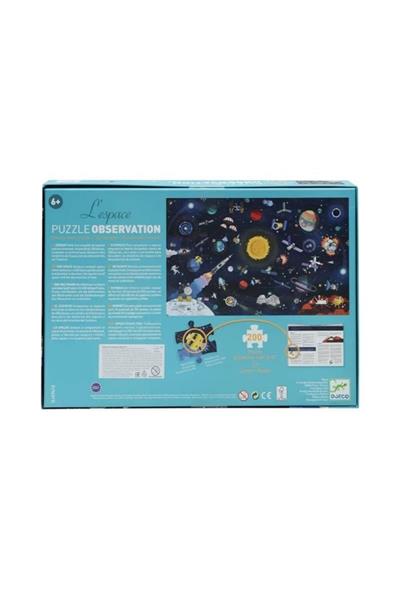 Djeco Klasik Puzzle 200 Parça / The Space Çok Renkli