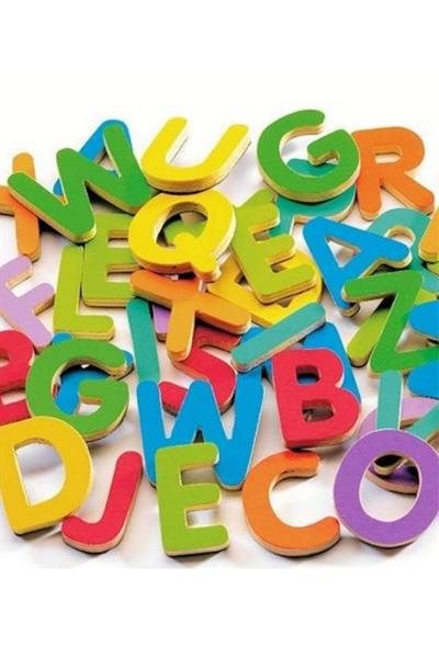 Djeco Mıknatıslı Oyunlar - 83 Small Magnetic Letters Çok Renkli