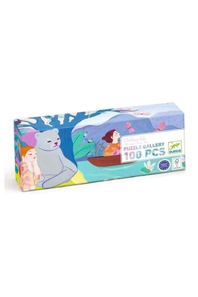 Djeco Panoramik Puzzle 100 Parça / Childrens Lake Çok Renkli