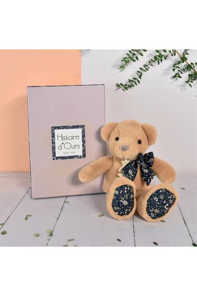 Doudou Hediye Kutulu Çiçekli Ayıcık Çok Renkli