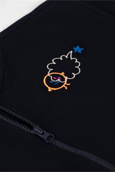 Beetlebeez / Fill In The Blank Zipped Sweatshirt - Navy Blue Lacivert