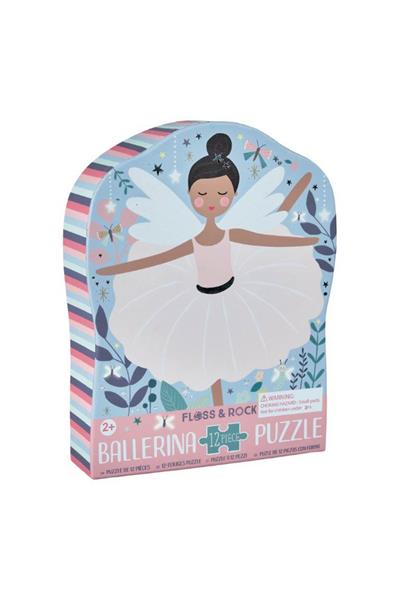 FLOSS & ROCK 12 Parça Şekilli Yap-Boz / Enchanted Çok Renkli