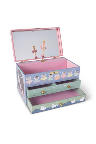 Floss & Rock 3 Cekmeceli Müzikli Mücevher Kutusu / Enchanted YENİ Çok Renkli