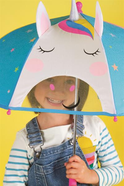 Floss & Rock 3D Renk Değiştiren Şemsiye /  Unicorn Çok Renkli