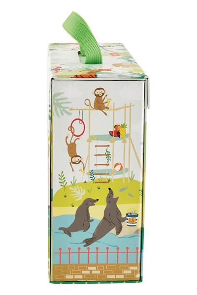 FLOSS & ROCK Ahşap Figürlü Oyun Kutuları/Jungle Çok Renkli