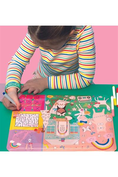 Floss & Rock Boyanabilir Oyun ve Aktivite Matı / Rainbow Fairy Çok Renkli