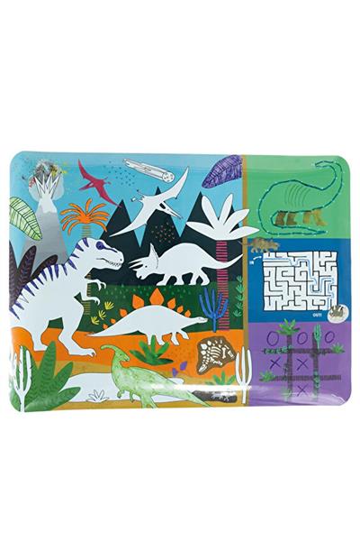 Floss & Rock Boyanabilir Oyun ve Aktivite Matı / Dino Çok Renkli