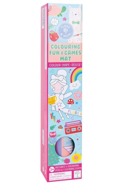 Floss & Rock Boyanabilir Oyun ve Aktivite Matı / Rainbow Fairy Çok Renkli