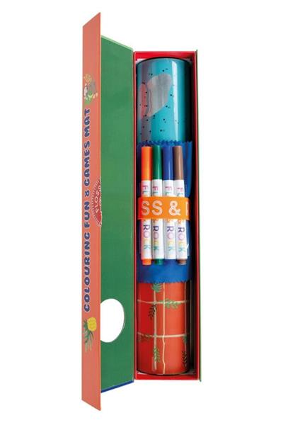 Floss & Rock Boyanabilir Oyun ve Aktivite Matı / Jungle Çok Renkli