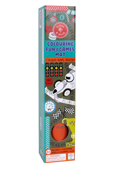 Floss & Rock Boyanabilir Oyun ve Aktivite Matı / Cars Çok Renkli