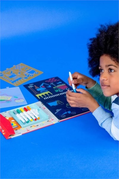 FLOSS & ROCK Chalk Board Eskiz Kitabı / Constuctıon *YENİ* Çok Renkli