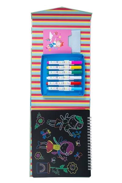 FLOSS & ROCK Chalk Board Eskiz Kitabı / Rainbow Fairy  *YENİ* Çok Renkli
